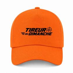 Casquette Tir Sportif - Tireur du dimanche - Lettrage dynamique - Orange