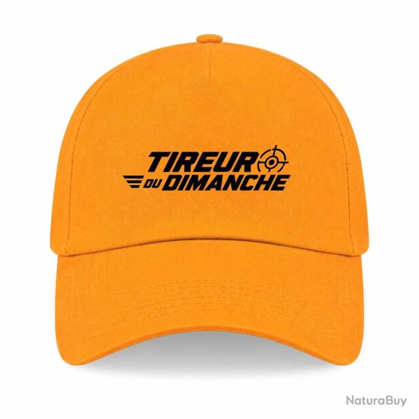 Casquette Tir Sportif - Tireur du dimanche - Lettrage dynamique - Jaune