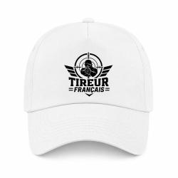 Casquette Tir Sportif - Tireur fran&ccedil;ais - Blanc