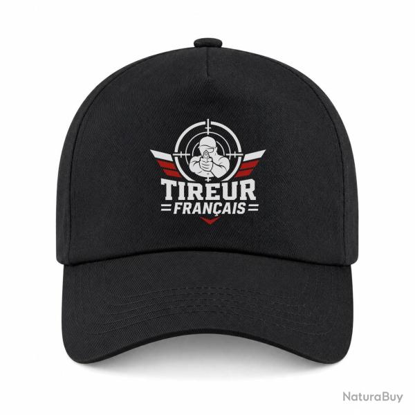 Casquette Tir Sportif - Tireur fran�ais - Noir / Orange