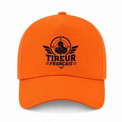Casquette Tir Sportif - Tireur fran&ccedil;ais - Orange
