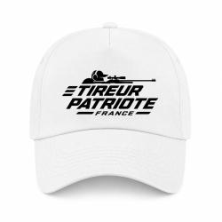 Casquette Tir Sportif - Tireur patriote - Blanc