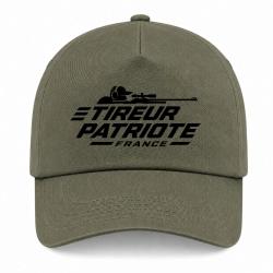 Casquette Tir Sportif - Tireur patriote - Kaki / Noir