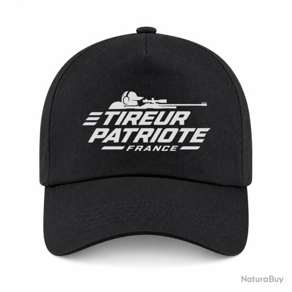 Casquette Tir Sportif - Tireur patriote - Noir