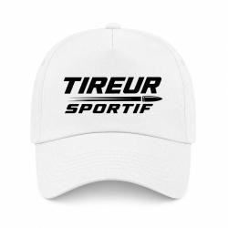 Casquette Tir Sportif - Tireur sportif - Typographie - Blanc