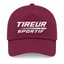 Casquette Tir Sportif - Tireur sportif - Typographie - Bordeaux