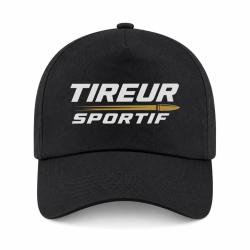 Casquette Tir Sportif - Tireur sportif - Typographie - Noir / Orange