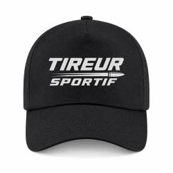 Casquette Tir Sportif - Tireur sportif - Typographie - Noir