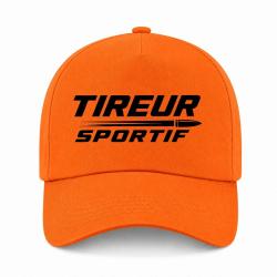 Casquette Tir Sportif - Tireur sportif - Typographie - Orange