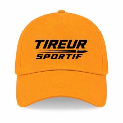Casquette Tir Sportif - Tireur sportif - Typographie - Jaune