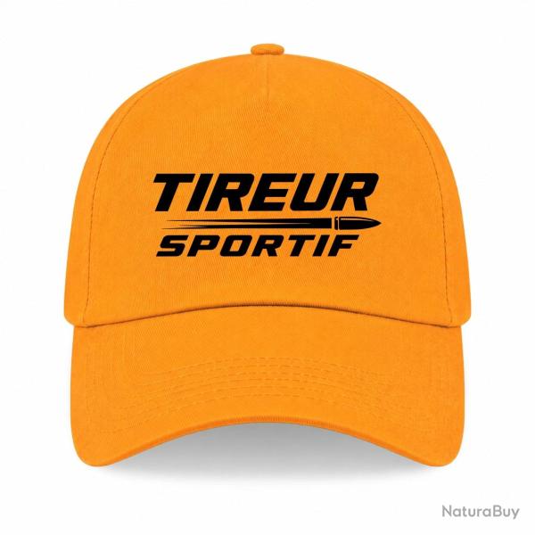 Casquette Tir Sportif - Tireur sportif - Typographie - Jaune