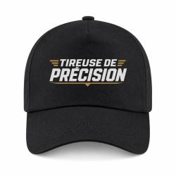 Casquette Tir Sportif - Tireuse de pr&eacute;cision - Noir / Orange