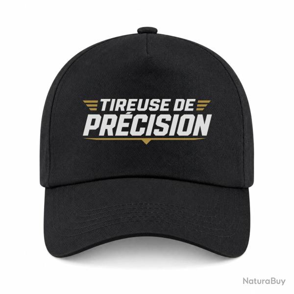 Casquette Tir Sportif - Tireuse de pr�cision - Noir / Orange