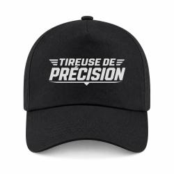 Casquette Tir Sportif - Tireuse de pr&eacute;cision - Noir