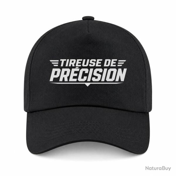Casquette Tir Sportif - Tireuse de pr�cision - Noir