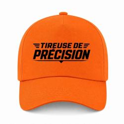 Casquette Tir Sportif - Tireuse de pr&eacute;cision - Orange