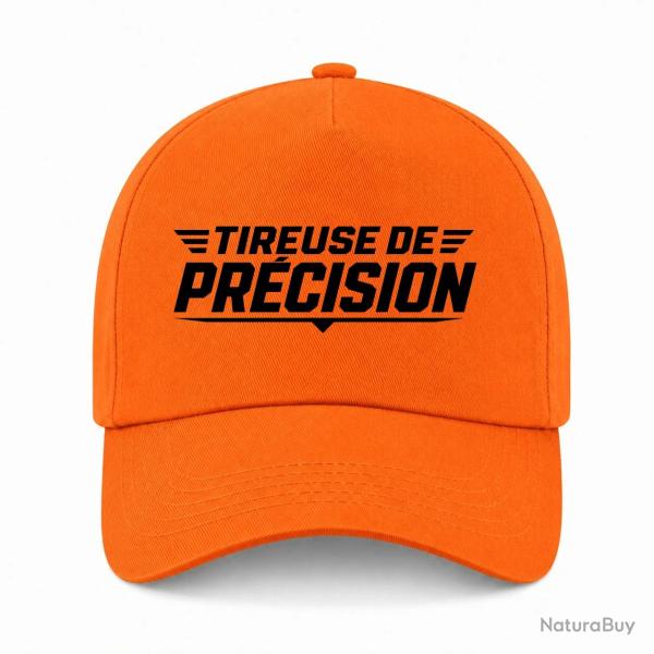Casquette Tir Sportif - Tireuse de pr�cision - Orange