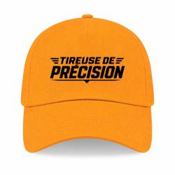 Casquette Tir Sportif - Tireuse de pr&eacute;cision - Jaune
