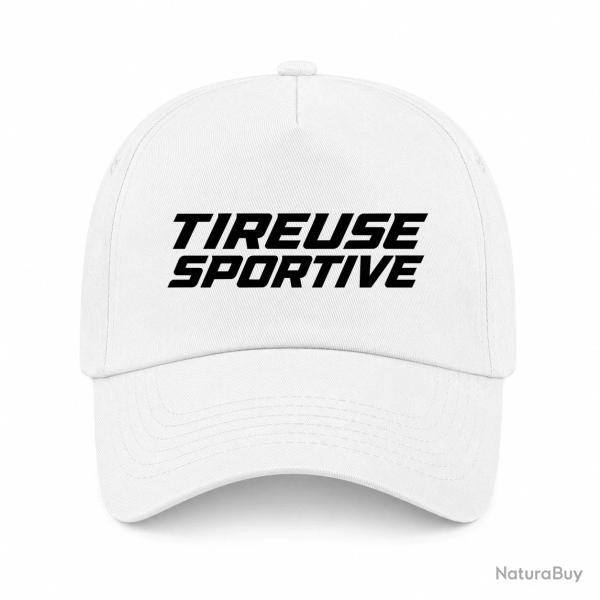 Casquette Tir Sportif - Tireuse sportive - Cible dynamique - Blanc