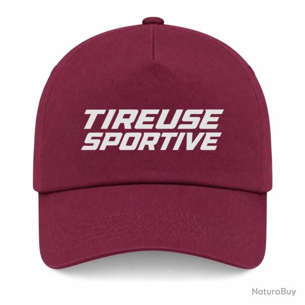 Casquette Tir Sportif - Tireuse sportive - Cible dynamique - Bordeaux