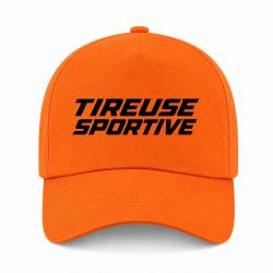 Casquette Tir Sportif - Tireuse sportive - Cible dynamique - Orange