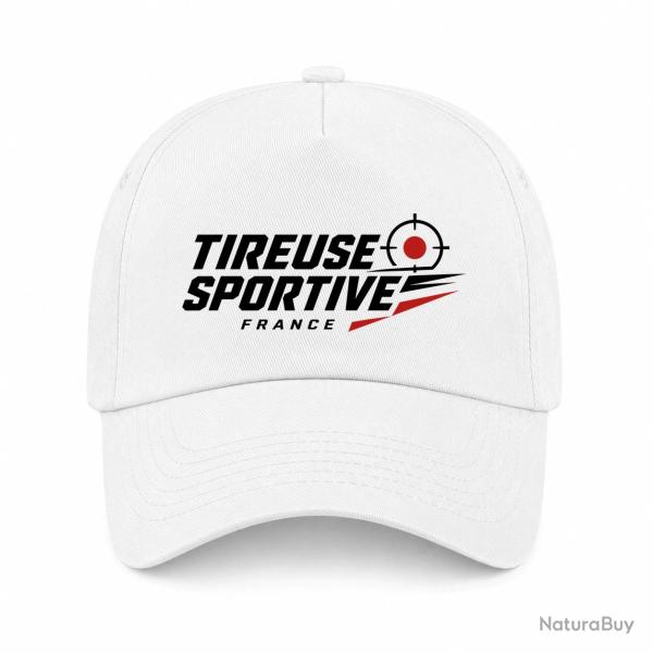 Casquette Tir Sportif - Tireuse sportive France - Blanc / Orange