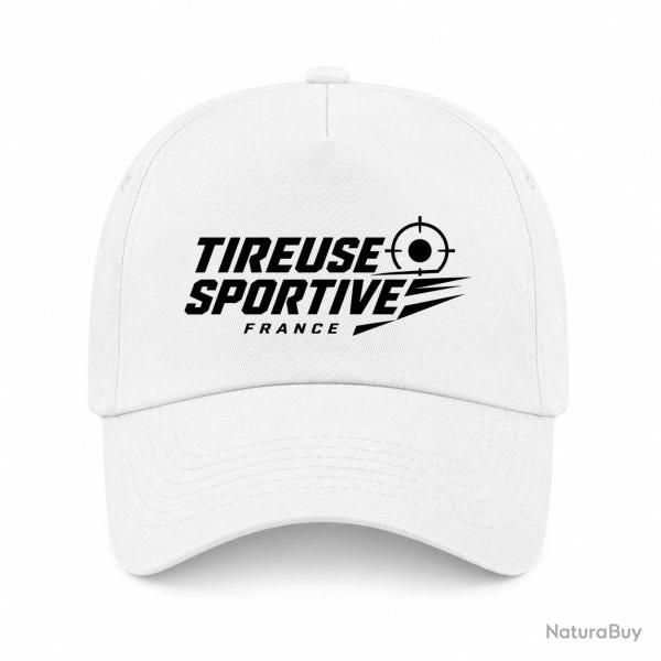 Casquette Tir Sportif - Tireuse sportive France - Blanc