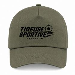 Casquette Tir Sportif - Tireuse sportive France - Kaki / Noir