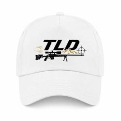 Casquette Tir Sportif - TLD - Montagne et carabine - Blanc / Orange