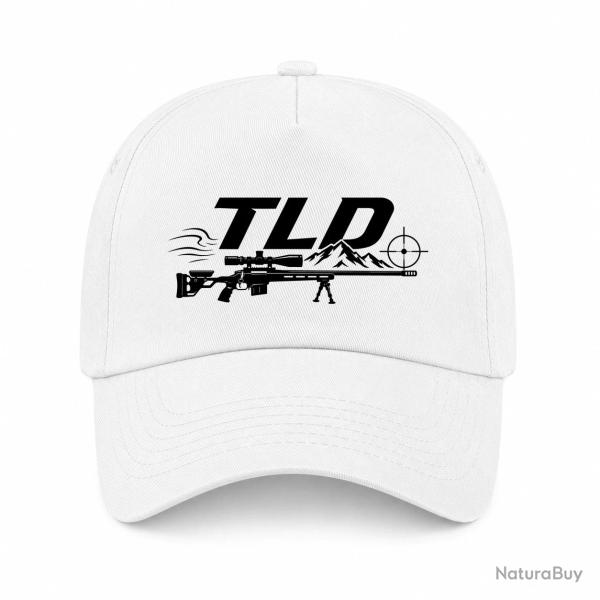 Casquette Tir Sportif - TLD - Montagne et carabine - Blanc