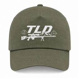 Casquette Tir Sportif - TLD - Montagne et carabine - Kaki / Blanc