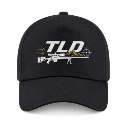 Casquette Tir Sportif - TLD - Montagne et carabine - Noir / Orange