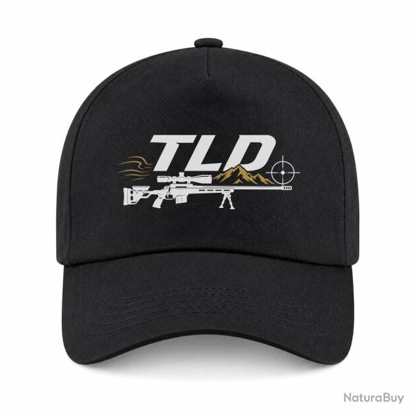 Casquette Tir Sportif - TLD - Montagne et carabine - Noir / Orange
