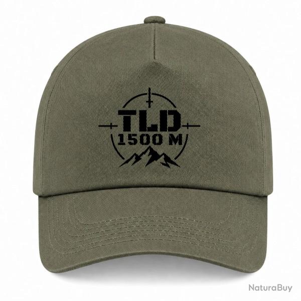 Casquette Tir Sportif - TLD 1500 m�tres - Kaki / Noir
