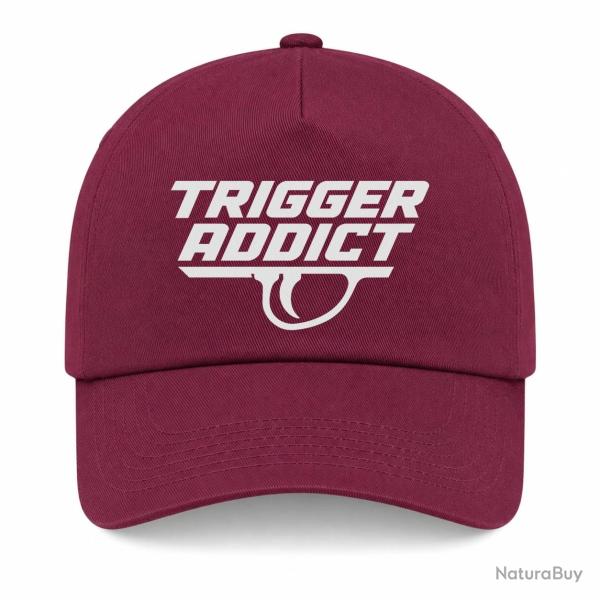 Casquette Tir Sportif - Trigger Addict - D�tente typographique - Bordeaux