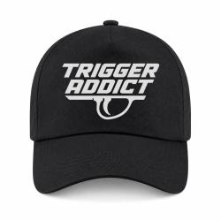 Casquette Tir Sportif - Trigger Addict - D&eacute;tente typographique - Noir