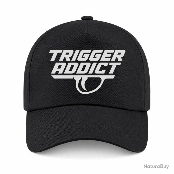 Casquette Tir Sportif - Trigger Addict - D�tente typographique - Noir