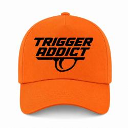 Casquette Tir Sportif - Trigger Addict - D&eacute;tente typographique - Orange
