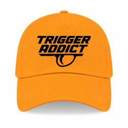 Casquette Tir Sportif - Trigger Addict - D&eacute;tente typographique - Jaune