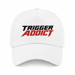 Casquette Tir Sportif - Trigger Addict - R&eacute;ticule - Blanc / Orange