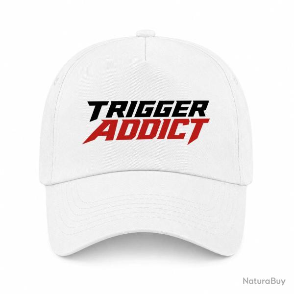 Casquette Tir Sportif - Trigger Addict - R�ticule - Blanc / Orange