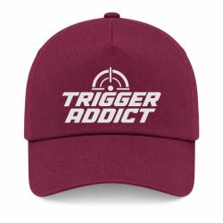 Casquette Tir Sportif - Trigger Addict - Typographie - Bordeaux