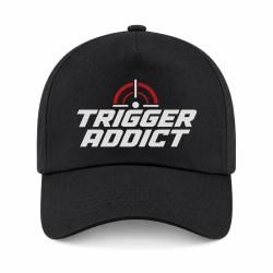 Casquette Tir Sportif - Trigger Addict - Typographie - Noir / Orange