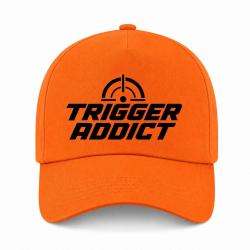 Casquette Tir Sportif - Trigger Addict - Typographie - Orange