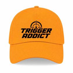 Casquette Tir Sportif - Trigger Addict - Typographie - Jaune