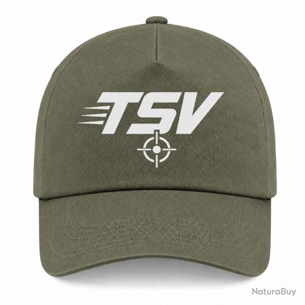 Casquette Tir Sportif - TSV - Cible - Kaki / Blanc