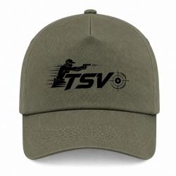 Casquette Tir Sportif - TSV - Tireur en mouvement - Kaki / Noir