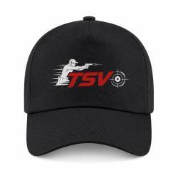 Casquette Tir Sportif - TSV - Tireur en mouvement - Noir / Orange