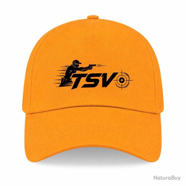 Casquette Tir Sportif - TSV - Tireur en mouvement - Jaune