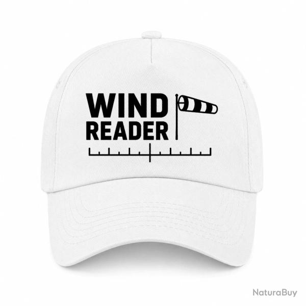 Casquette Tir Sportif - Wind Reader - Manche � air - Blanc